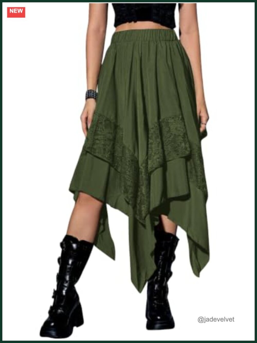 Renaissance Pirate Fairy Asymmetrical High Low Skirt Whimsical Clothes
